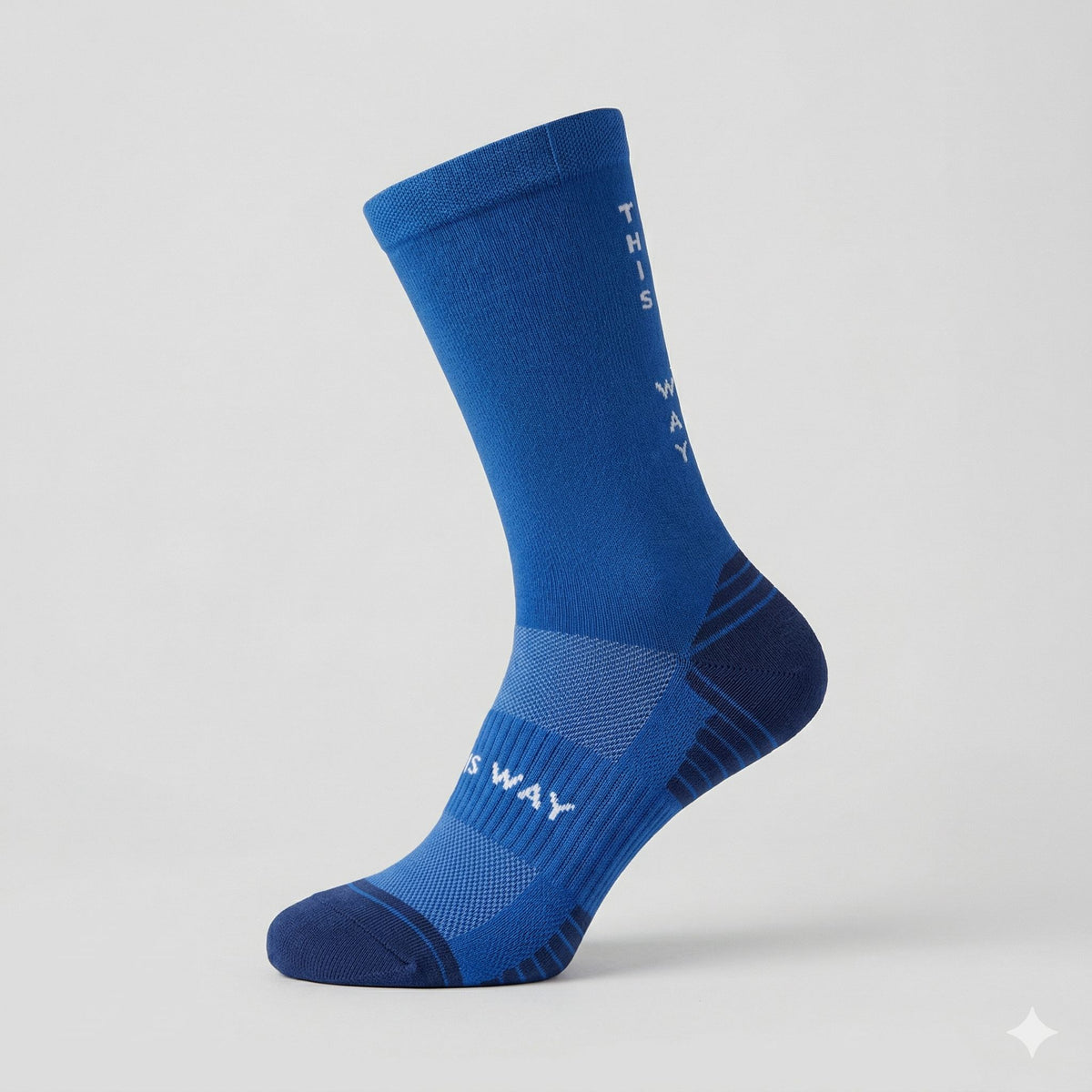 Blue Bolt Running Socks