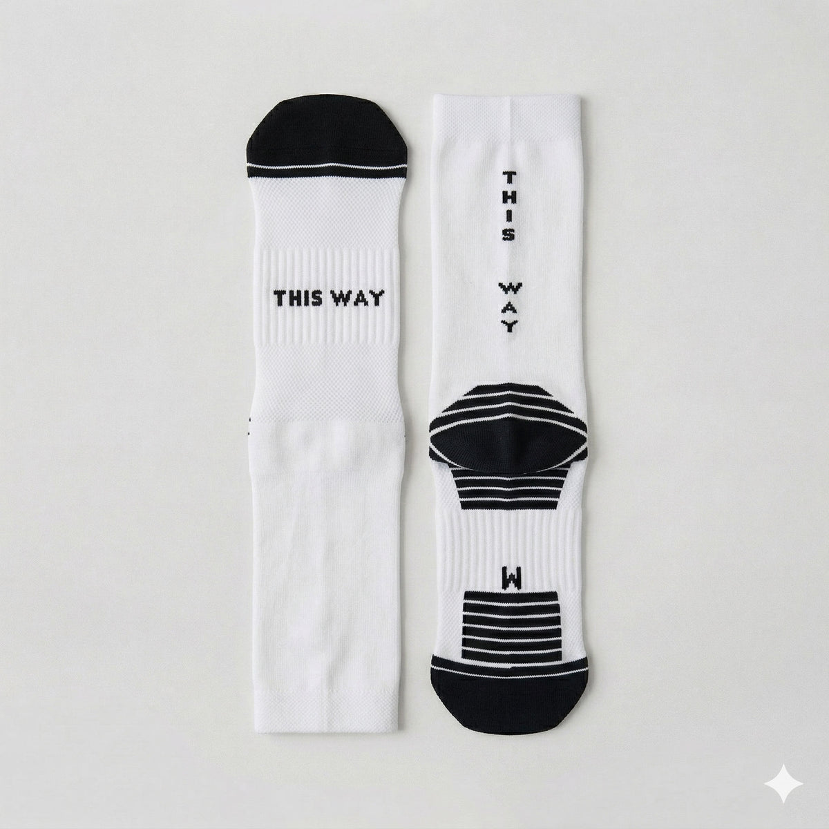 Cloud Pace White Run & Ride Socks