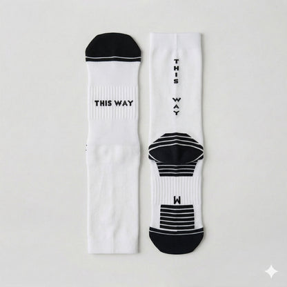 Cloud Pace White Run & Ride Socks