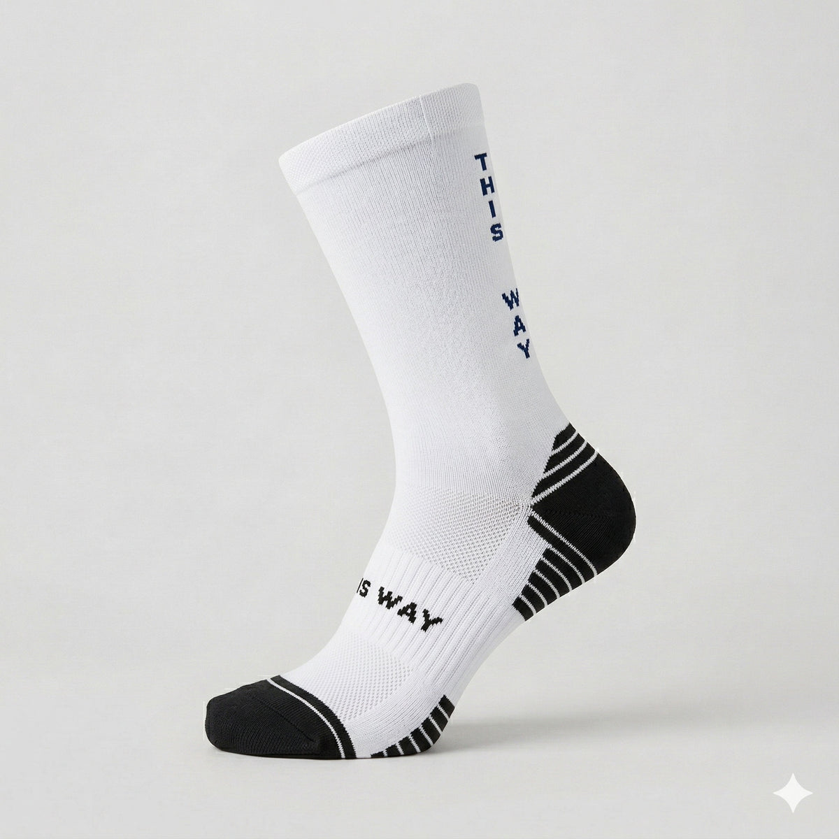 Cloud Pace White Run & Ride Socks