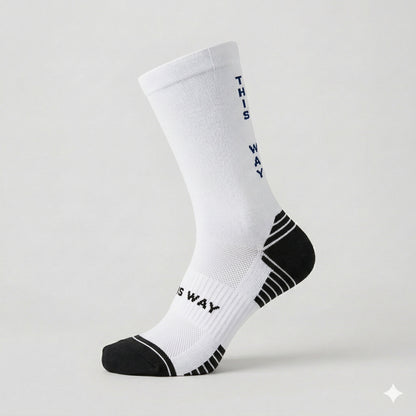 Cloud Pace White Run & Ride Socks