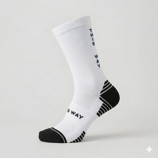 Cloud Pace White Run & Ride Socks